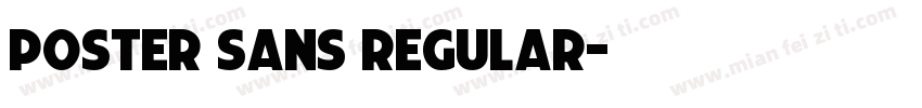 Poster Sans Regular字体转换